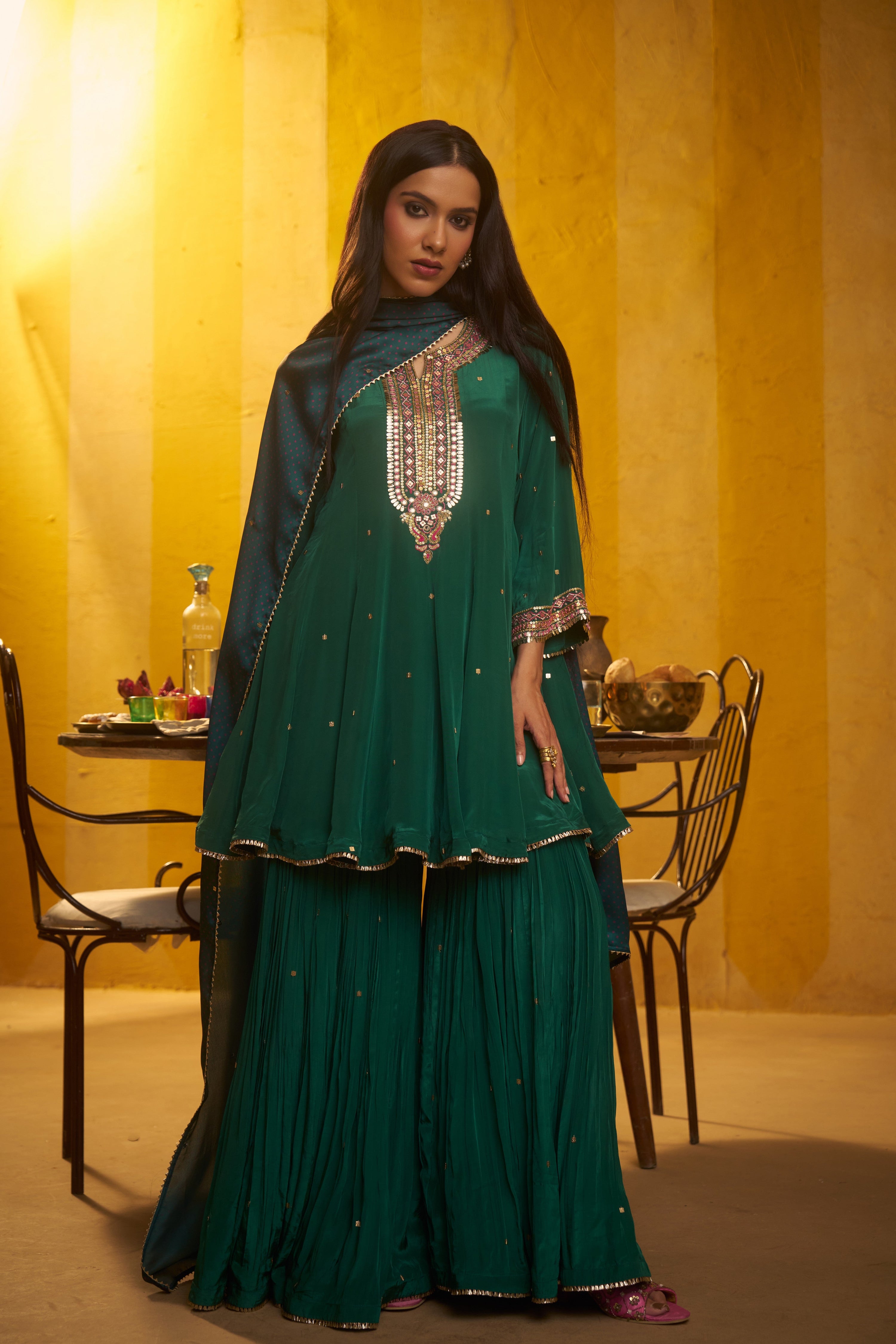 Tulsi Sharara Set