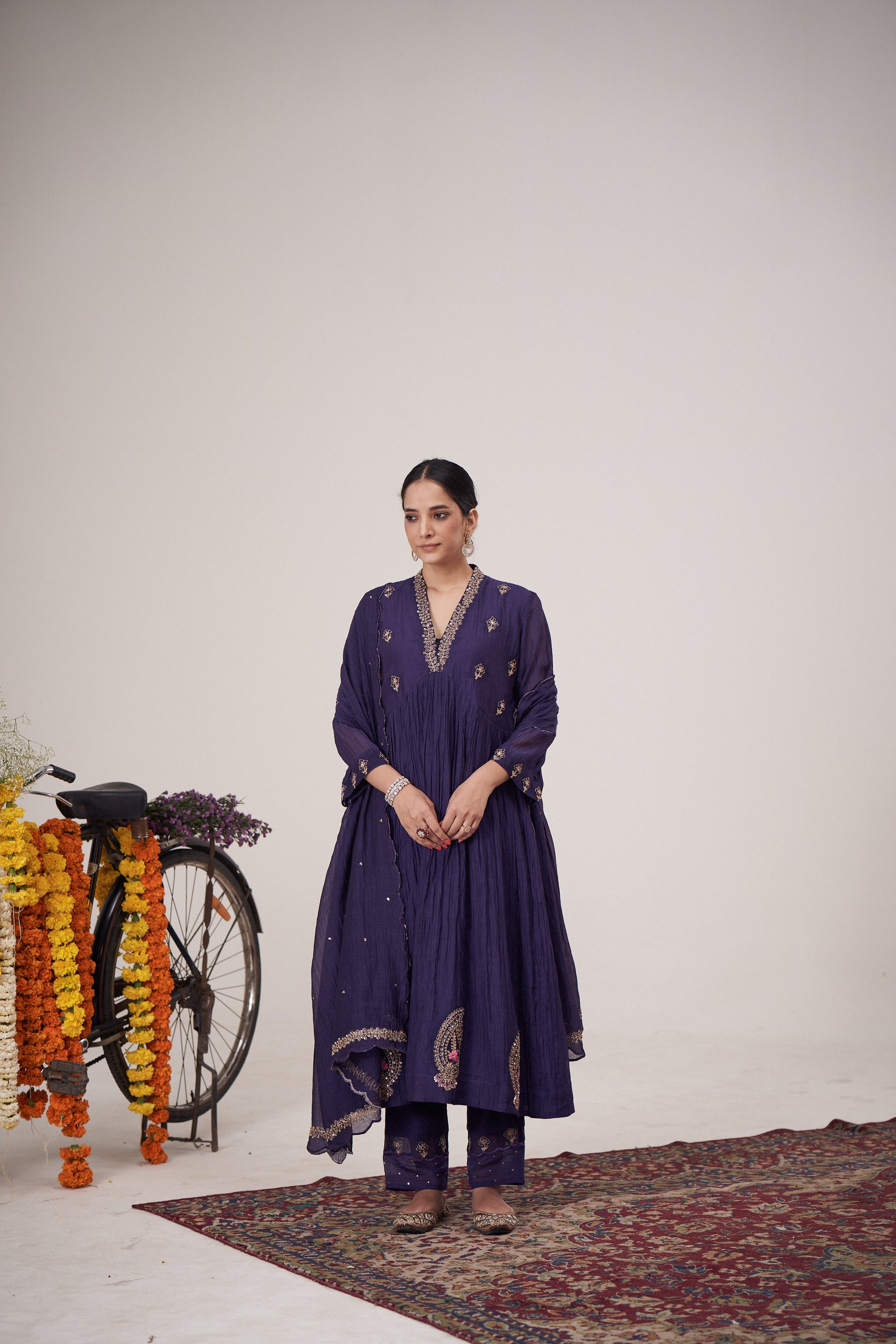 Mor Kurta Pant Set