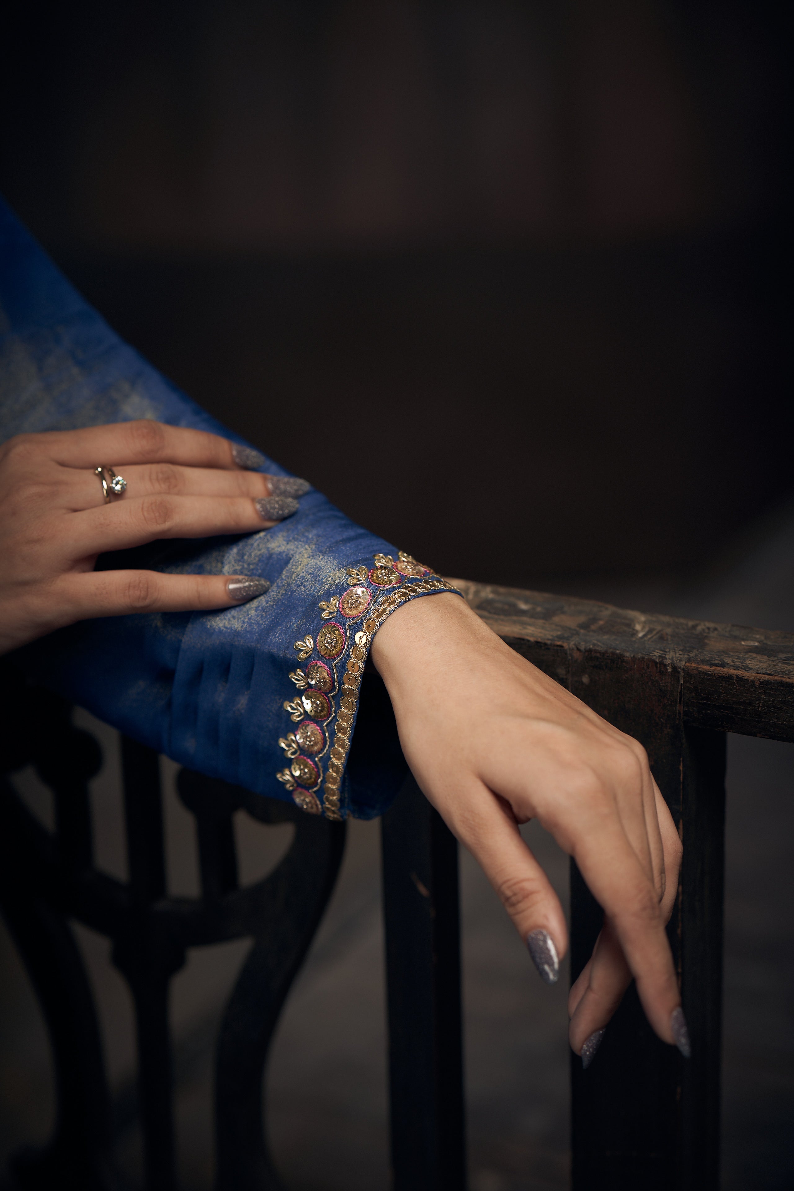 Nawabi Tisuue Kurta Set