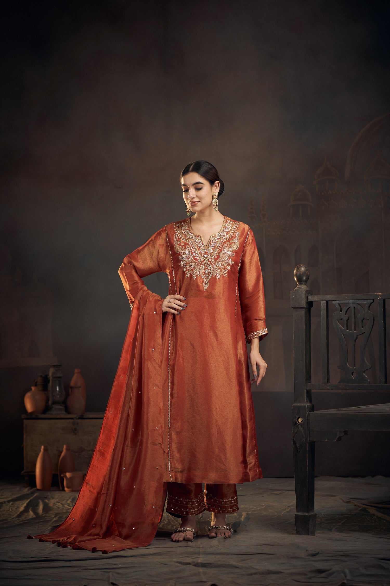 Tissue Kurta set